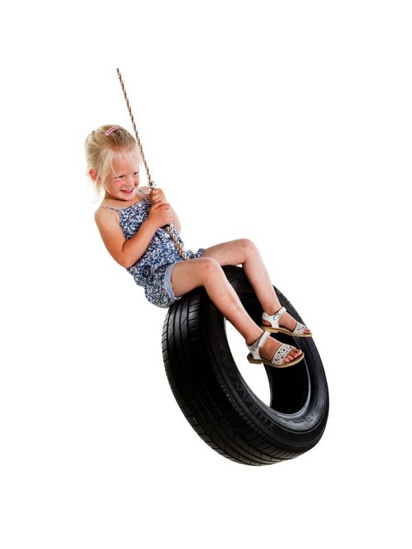 Детские качели KBT из автопокрышек вертикальные