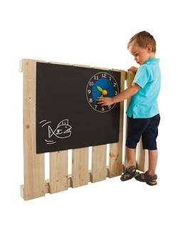 Грифельная (школьная) доска с часами