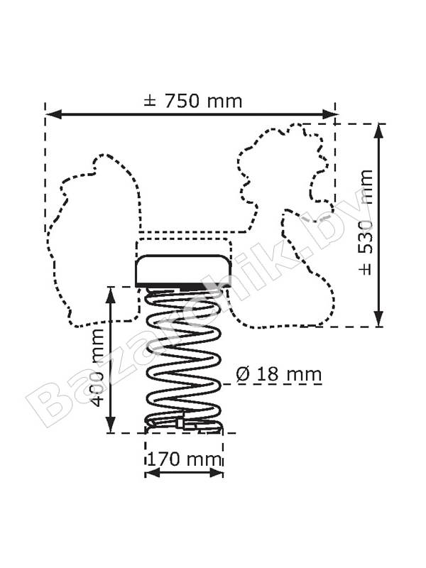 Качалка на пружине (серия Graphics)