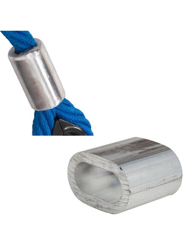 Гильза алюминиевая овальная обжимная