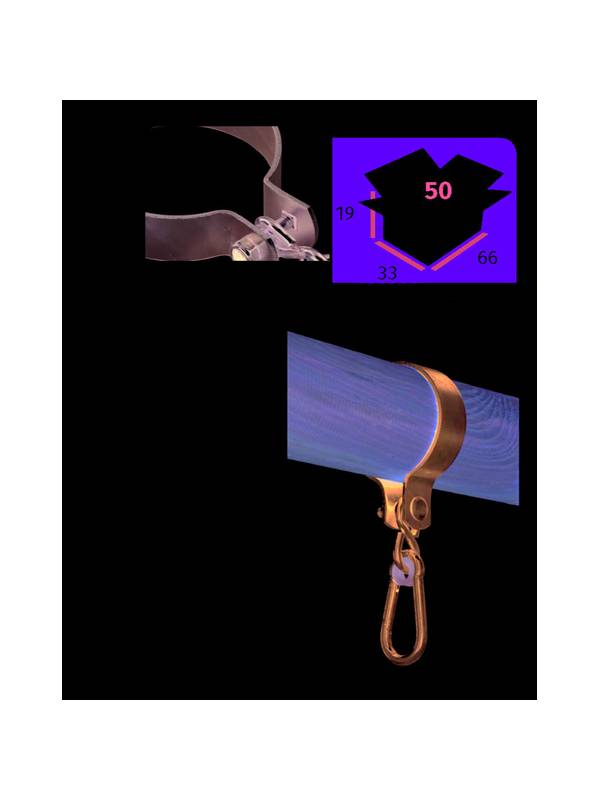 Подвес для качелей обхватный (хомут) 120 мм