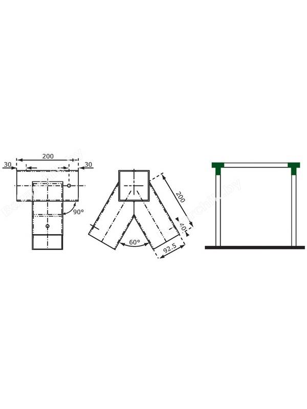 Уголок для балки прямой
