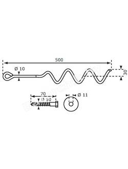 Подземный анкер (якорь) Спираль