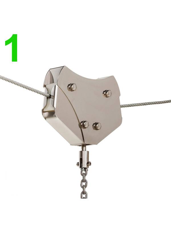 Каретка для канатной дороги, сиденья-диска KBT (ZIP WIRE)