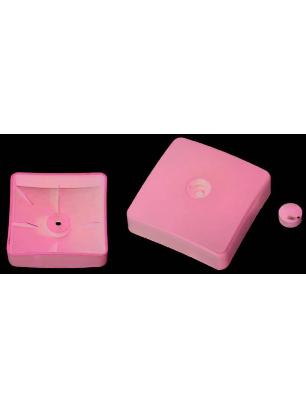 Заглушка (крышка) пластик наружная квадратная 120х120 мм (L)