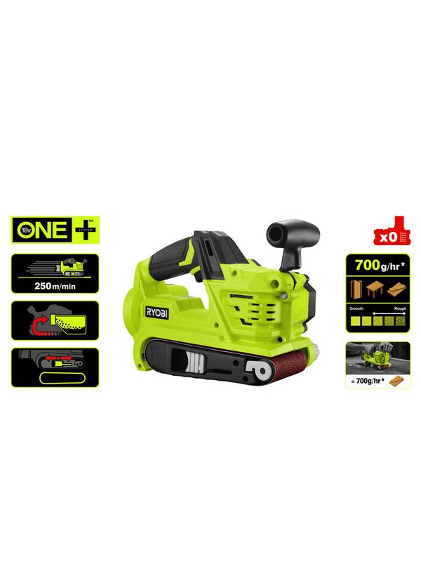 ONE + / Ленточная шлифмашина RYOBI R18BS-0 (без батареи)
