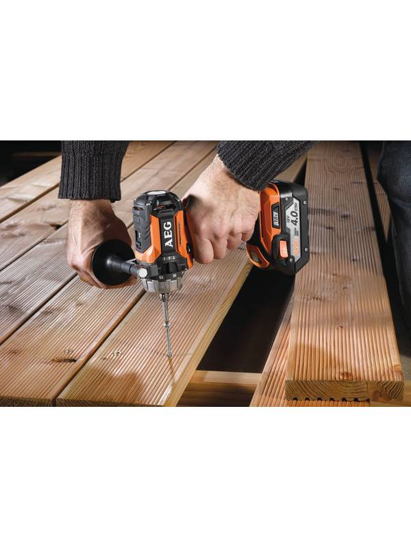 Дрель-шуруповерт ударная аккумуляторная AEG BSB 18 CBL LI-402C