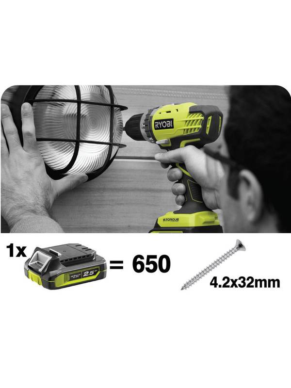 Дрель-шуруповерт аккумуляторная RYOBI R14DDE-LL25S