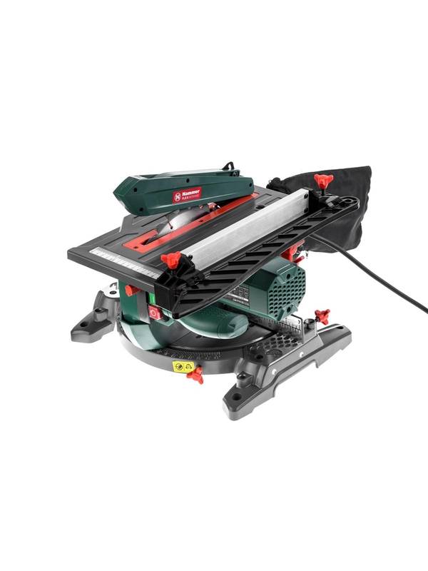 Пила торцовочная комбинированная ( + распиловочный стол) Hammer Flex STL1200/210C