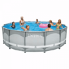 26332 Каркасный бассейн Ultra Frame 549х132см, Intex + песочный фильтр-насос 7900л\ч, лестница, тент, подстилка