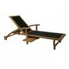 27822 Шезлонг (лежак) FUTURE, 200x75,5xH95cm; сидение: textiline; дерево: акация (с пропиткой); код 27822