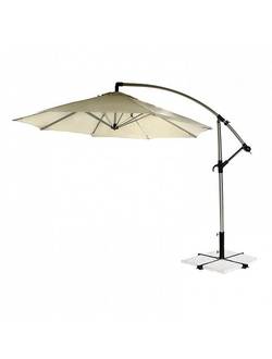 11824, Зонтик от солнца CAPRI, D3m, алюминиевая стойка D60/48mm, 8 ребер: 15x22mm; ткань покрытия: полиэстер; цвет: бежевый.