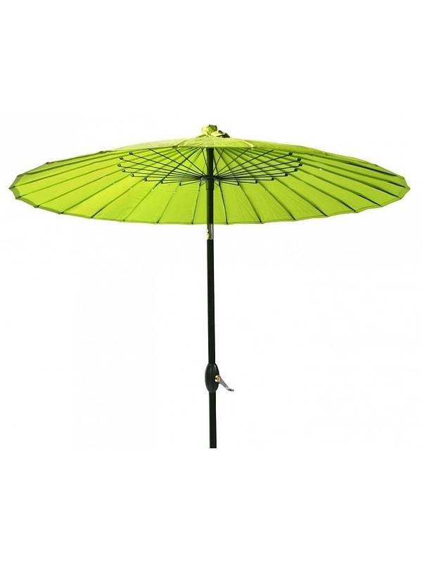 11810, Зонтик от солнца SHANGHAI D2,13m, с коленом для изгиба, алюминиевая стойка D38mm, 24 ребра D4,5mm; ткань покрытия: полиэстер; цвет: зеленый