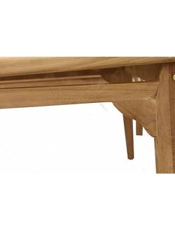 TIF-307/308/317 Комплект садовой мебели INDIA (1 диван, 2 кресла, 1 столик) Indoexim. Дерево: тик