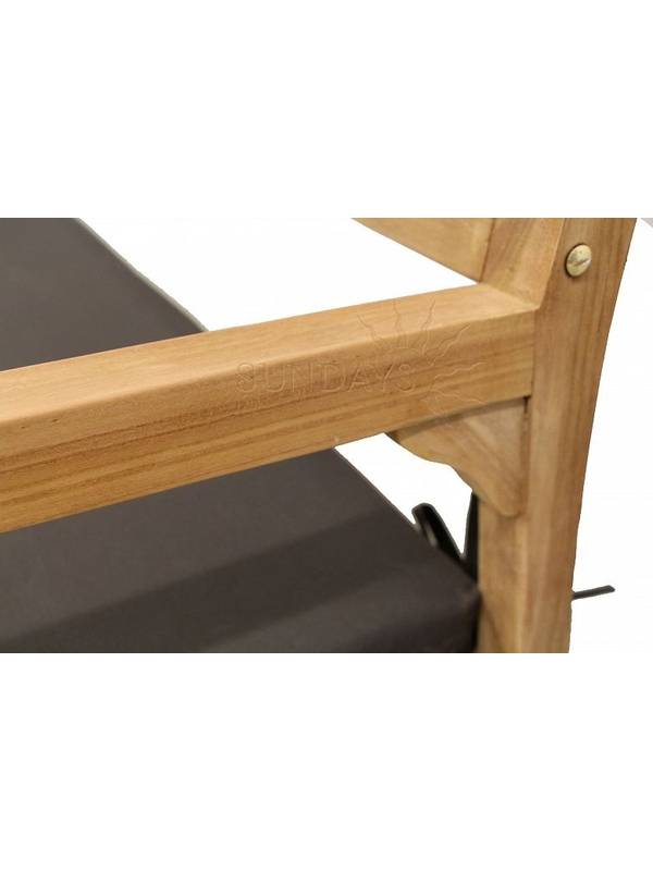 TIF-307/308/317 Комплект садовой мебели INDIA (1 диван, 2 кресла, 1 столик) Indoexim. Дерево: тик