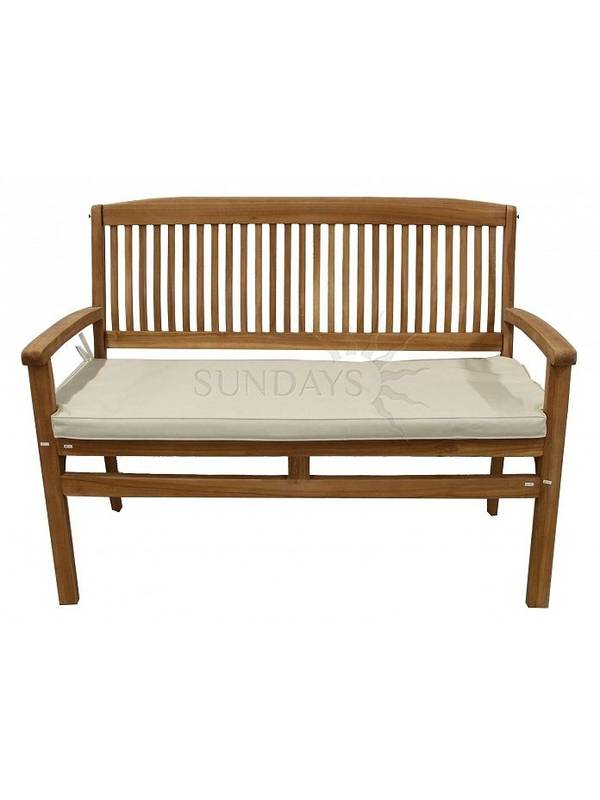 TGF-202 А Садовая скамья Sundays LOMBOK w 120 с подушкой, тик из Индонезии