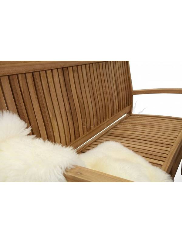 TGF-165/087/150 Комплект садовой мебели BALI (стол 150*90, скамья 120см, 2 кресла) Indoexim. Дерево: тик