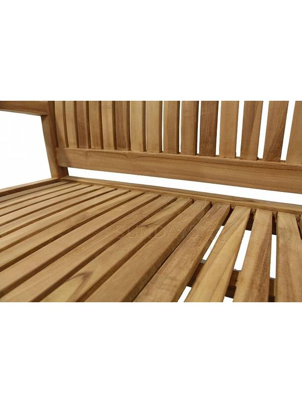 TGF-165/087/150 Комплект садовой мебели BALI (стол 150*90, скамья 120см, 2 кресла) Indoexim. Дерево: тик