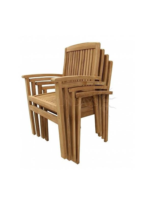 TGF-165/087/150 Комплект садовой мебели BALI (стол 150*90, скамья 120см, 2 кресла) Indoexim. Дерево: тик