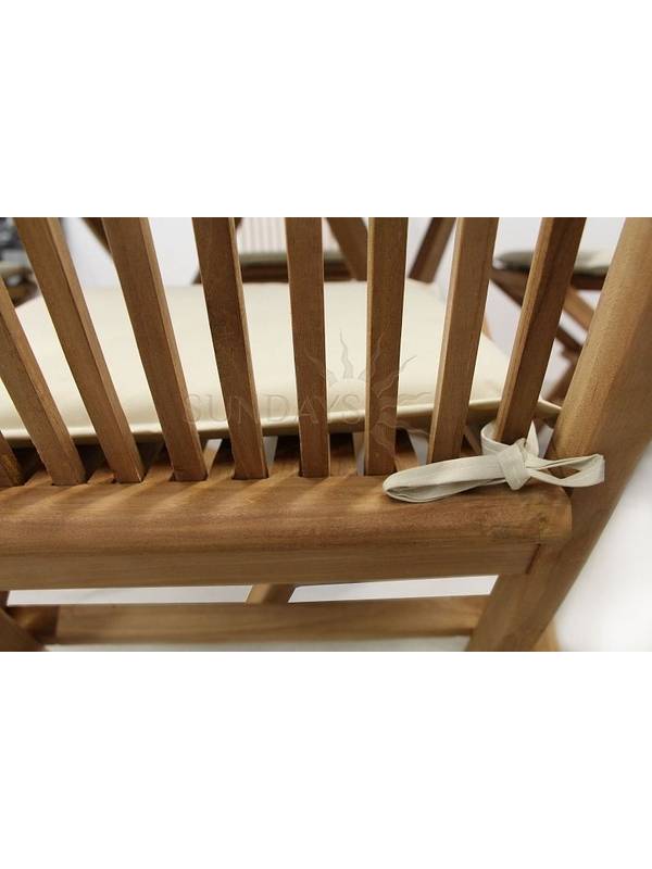 TGF-037/001SC Комплект садовой мебели OCTAGONAL COMFORT (4 стула, только сидение) Indoexim. Дерево: тик