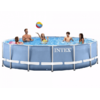26736 Каркасный бассейн Prism Frame 457х122см, Intex + фильтр-насос 3785л\ч, лестница, тент, подстилка