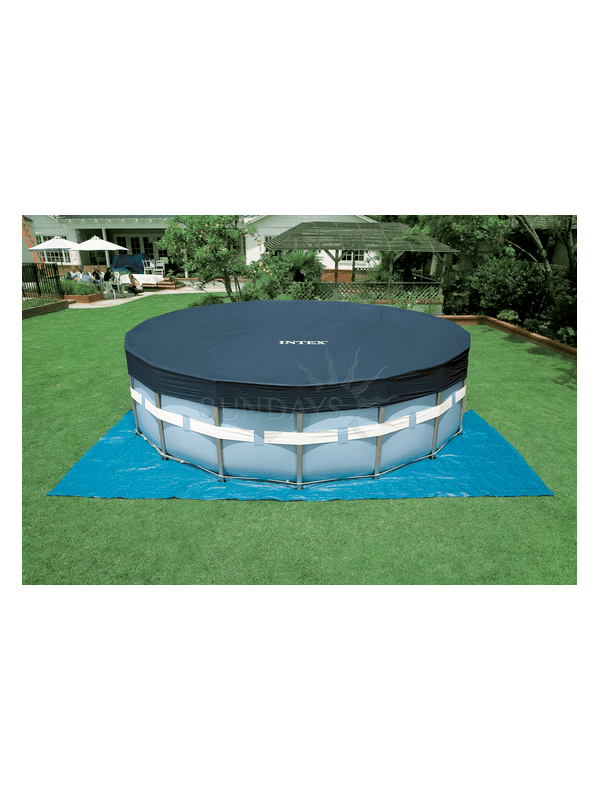 26736 Каркасный бассейн Prism Frame 457х122см, Intex + фильтр-насос 3785л\ч, лестница, тент, подстилка