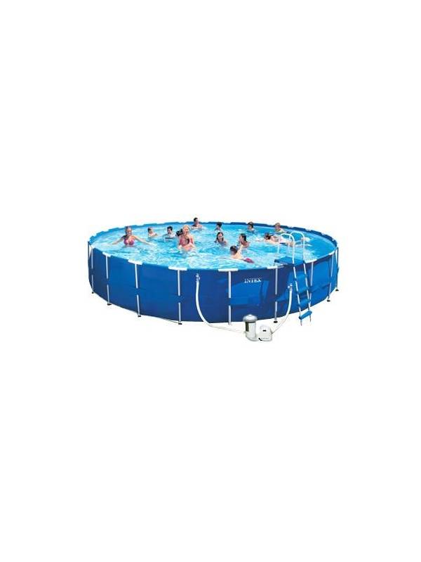 28262/54938 Каркасный бассейн Intex 732х132 см Intex + фильтр-насос, картриджный фильтр, лестница, подстилка, покрывало