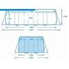 26778 Каркасный бассейн Prism Frame 488х244х107см, Intex + фильтр-насос 3785л\ч, лестница, тент, подстилка