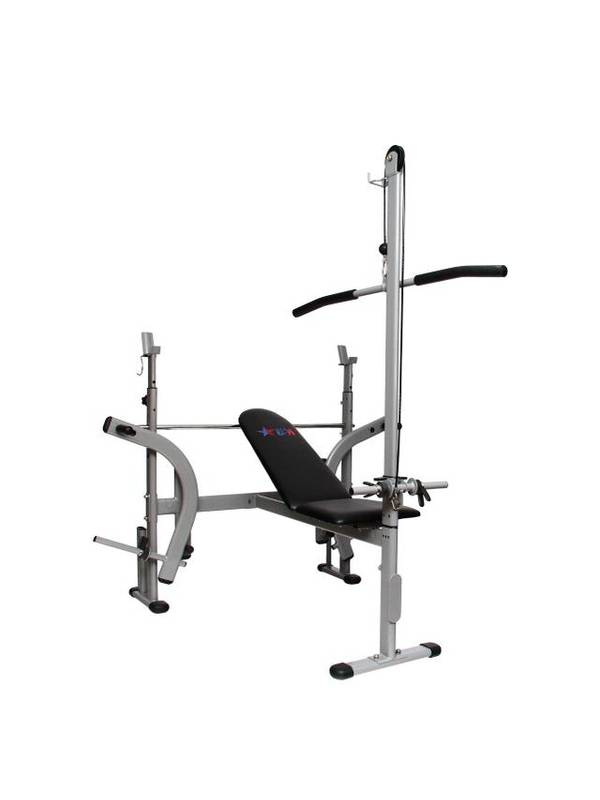 Скамья под штангу компакт+тяга сверху+батерфляй