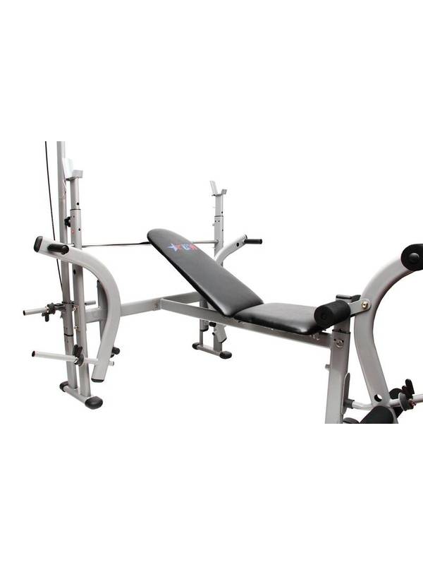 Скамья под штангу компакт+тяга сверху+батерфляй