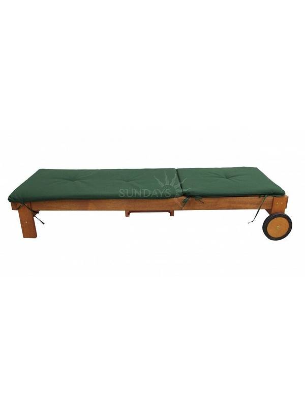 Шезлонг (лежак) с выдвижной полочкой и накладкой Sundays RESORT TRAY LOUNGER 89175G, акация из Малайзии