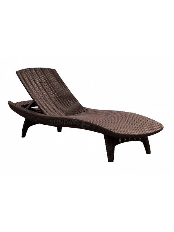 Шезлонг Pacific Lounger, коричневый