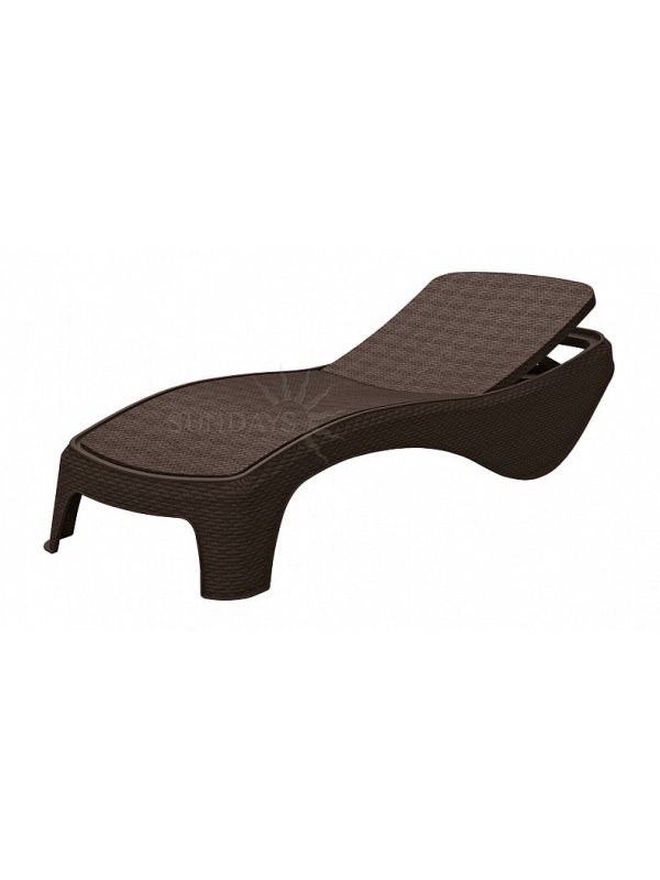 Шезлонг Atlantic sun lounger, коричневый