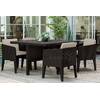 Комплект мебели KETER Columbia dining set (5 предметов), коричневый
