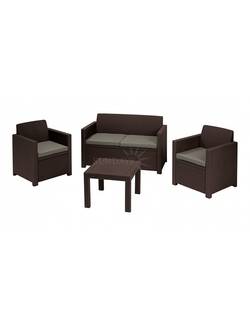 Комплект мебели KETER Alabama set (Алабама Сэт), коричневый