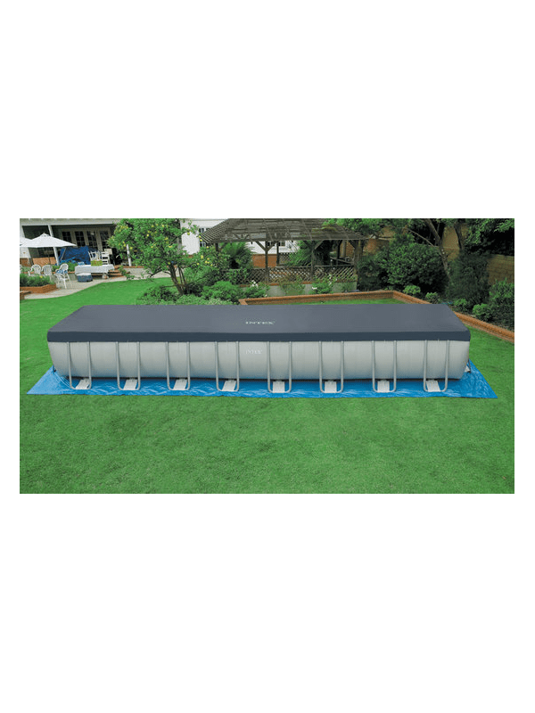 Каркасный бассейн Intex Ultra Frame 26372NP 975х488х132 см + песочн.фил.-насос 10500л\ч, лестница, тент, подстилка