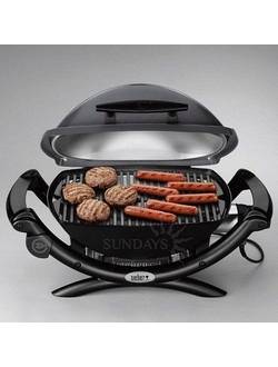 Гриль электрический Weber Q 1400 WQ-1400, темно-серый