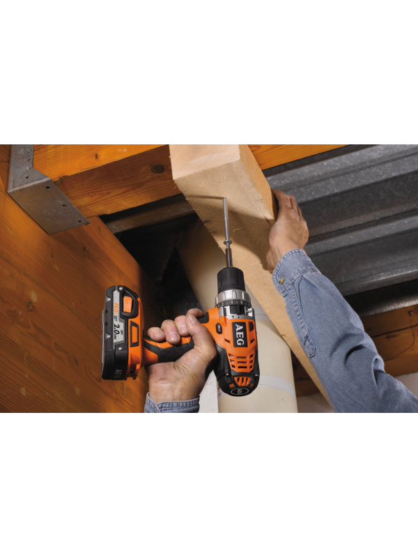 Шуруповерт ударный AEG BSB 18 C Li-202C + Аккумуляторная шлифмашина AEG BEX 18-125 - 0 в подарок