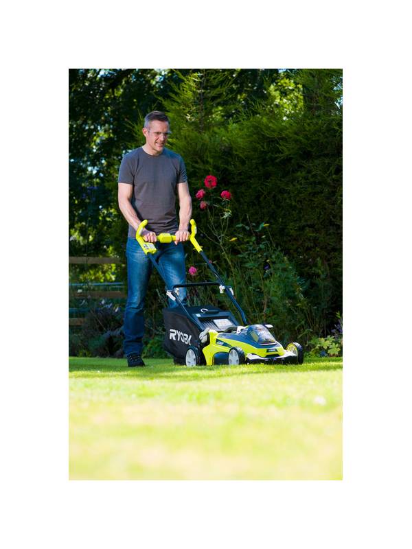 Газонокосилка аккумуляторная 4-х колесная Ryobi RLM 36 X 40 H