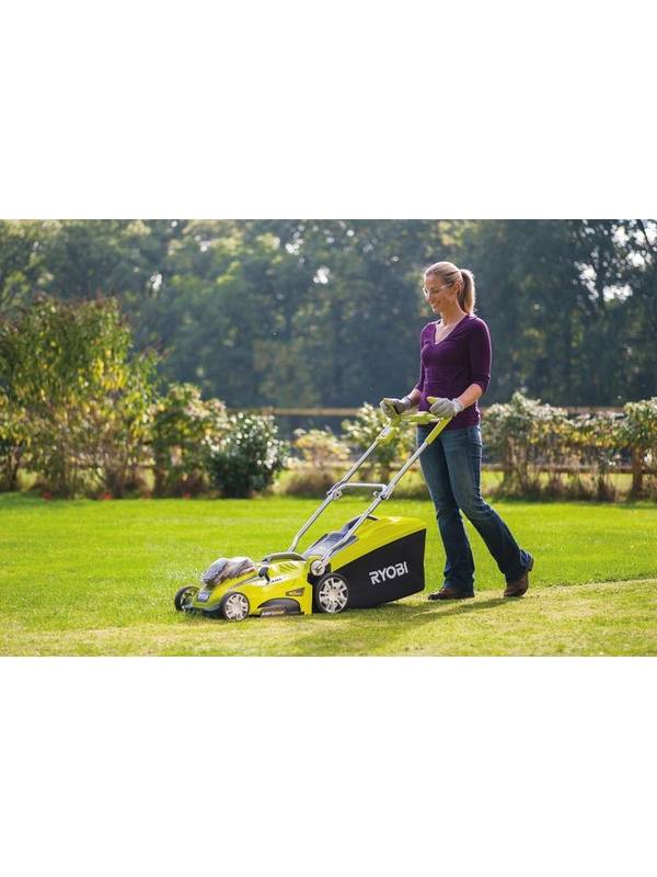 ONE+ / Аккумуляторная газонокосилка 4-х колесная Ryobi OLM 1840 H