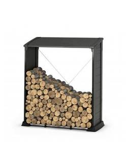 Дровница поленница FIREWOOD SHELTER, черный