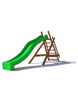 Детская горка NEVERLAND SLIDE с пластиковым скатом