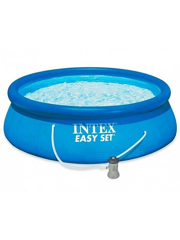 Надувной бассейн Intex Easy Set Pool Set 28142NP 396x84 см + фильтр-насос и картридж