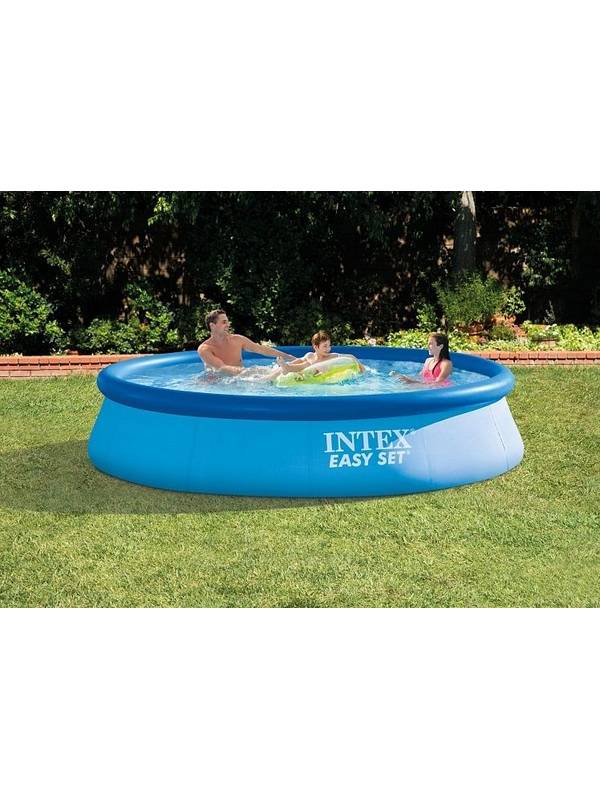 Надувной бассейн Intex Easy Set Pool Set 28142NP 396x84 см + фильтр-насос и картридж