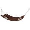 Премиальный гамак НЯСВІЖ, лён, цвет шоколад