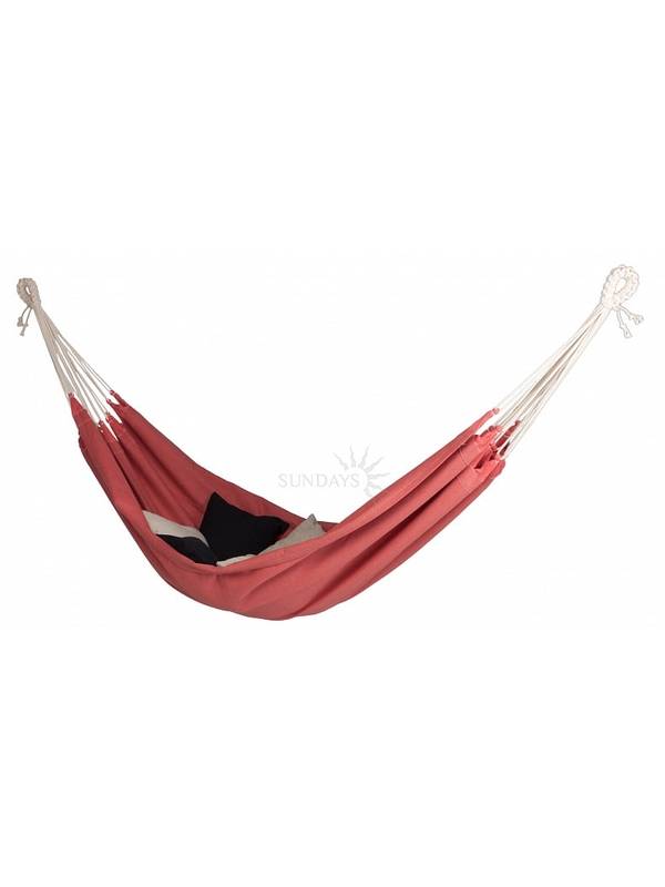 Премиальный гамак СЛУЦК, лён, коралл