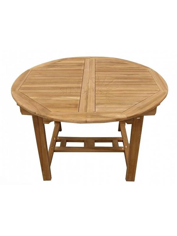 Садовый раздвижной стол Sundays TGF-013, 120-170*120 см, тик