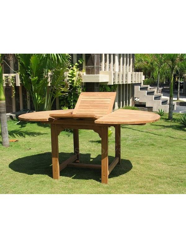 Садовый раздвижной стол Sundays TGF-013, 120-170*120 см, тик