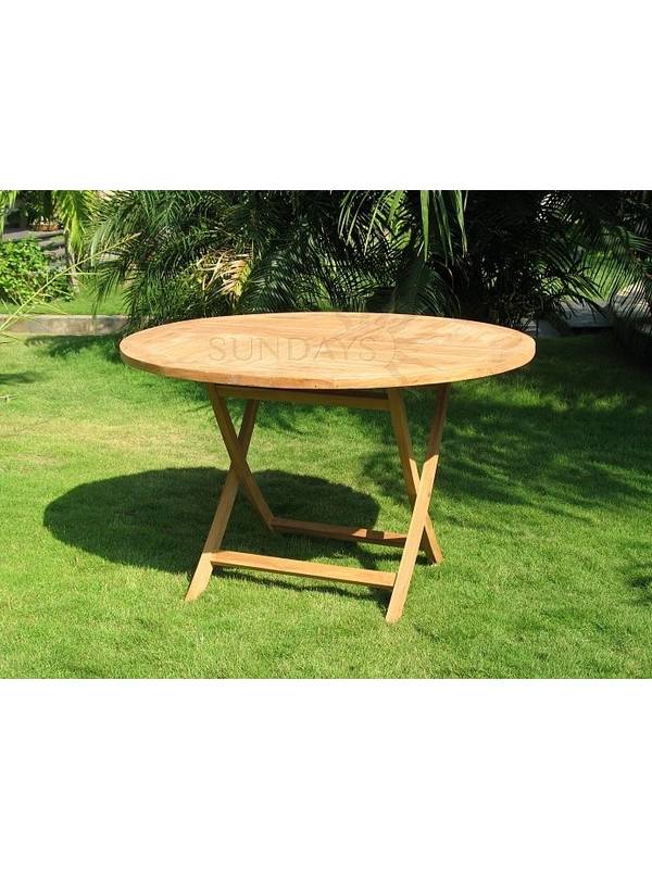 Садовый складной стол Sundays TGF-016 D, 120см, тик