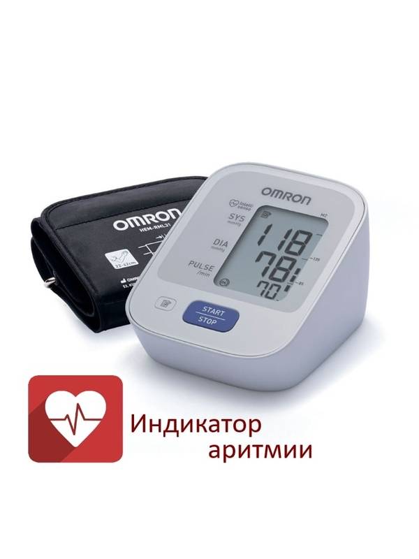 Тонометр Omron M2 Basic ARU + адаптер